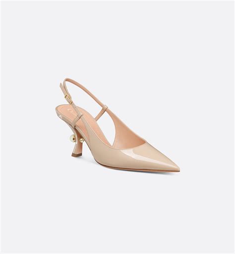 dior tribales slingback pump|Dior Tribales Slingback Pump Nude Patent Calfskin .